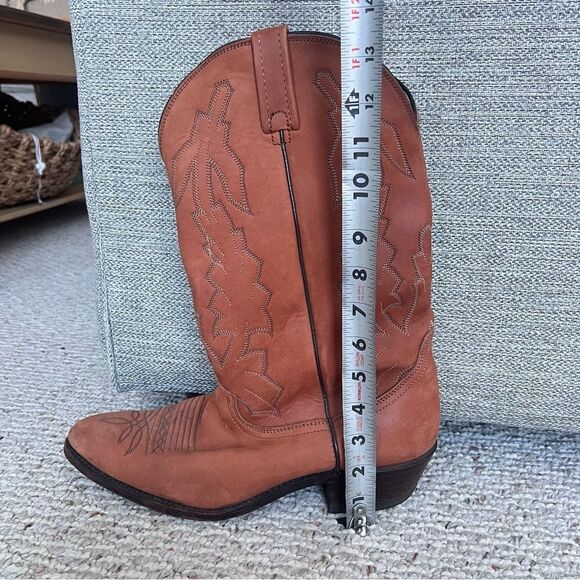 Dan Post Brown Cowbu Western leather boots